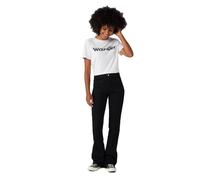 Wrangler Flare Jeans mit High Waist in Schwarz W34 / L34 Slim Fit