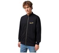 Wrangler Men's Funnel Neck Zip Sweatshirt, Black, Large