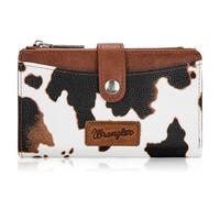 Wrangler Geldbörsen für Damen, schmal, faltbar, Kreditkartenetui, B-Braun, Chic