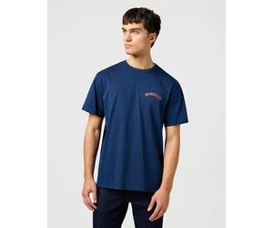 Wrangler - Grafik-T-Shirt, marineblau M