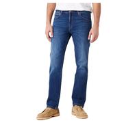 Wrangler Jeans Greensboro Herren For Real Regular Fit indigoblauer Waschung W30 L32