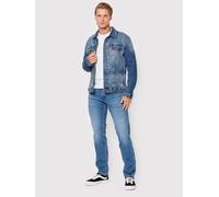 Wrangler Greensboro Jeans Straight Fit in blauem Used Look W30 / L34 Straight Fit