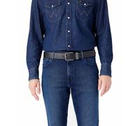 Wrangler Gürtel Metal Loop aus Rindspaltleder in Schwarz 105