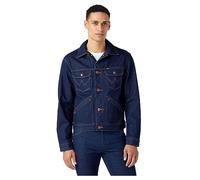 Wrangler Jeansjacke mit Western Detail in Dunkelblau S Regular Fit