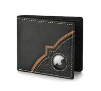 Wrangler Herren Bifold Slim RFID Blocking Wallet Echtes Leder Casual Everyday, Schwarz, Einheitsgröße, Casual