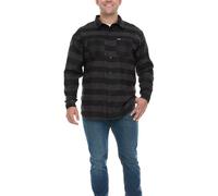 Wrangler Herren Big and Tall Plaid Button Down Hemd, schwarz / grau, 3X