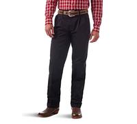 Wrangler Herren Riata Plissierte Freizeithose mit lockerer Passform Hose, Schwarz, 42 W/30 L