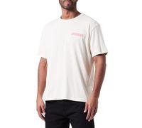 Wrangler Herren Graphic Tee T-Shirt, Vintage White, S