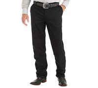 Wrangler Herren Flat Front Relaxed Fit Casual Pant Hose, Schwarz, 29W / 34L