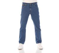 WRANGLER Herren Jeans Regular Fit Texas Stretch Hose Authentic Straight | Jeanshose Denim Baumwolle Schwarz Blau Grau 28 29 30 31 32 33 34 36 38 40 42 44