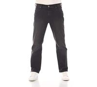 Wrangler Herren Jeans Regular Fit Texas Stretch Hose Schwarz Authentic Straight Jeanshose Denim Hose Baumwolle Black w33, Farbe: Cash Black, Größe: 33W / 34L