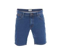 Wrangler Herren Jeans Short Texas Kurze Stretch Shorts Regular Fit Baumwolle Bermuda Sommer Hose Blau Schwarz w30 w31 w32 w33 w34 w36 w38 w40, Größe:W 30, Farbe:Blue Tomorrow (W11CHR13N)