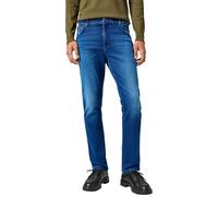 5-Pocket-Jeans WRANGLER "TEXAS SLIM FREE TO STRETCH" Gr. 44, Länge 34, blau (blue jam) Herren Jeans (17197803-44) blue jam