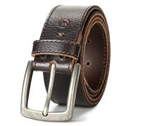 Wrangler Herren Pebble Ledergürtel, 38 mm, lässiger Taillengürtel für Jeans, Geschenk für Männer, Braun, 36 (waist 33-34)