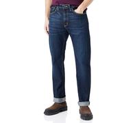 Straight-Jeans WRANGLER, Herren, Gr. 34, Länge 34, schwarzened_indigo, Denim/Jeans, Obermaterial: 99% Baumwolle, 1% Elasthan, straight fit lang, Jeans Straight-Jeans, aus elastischer Baumwollmischung