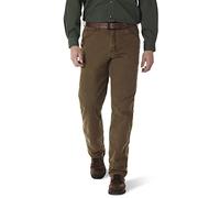 Wrangler Herren Riggs Workwear Jeans mit Fleece-Futter, lockere Passform Arbeitshose, Antikes Indigo/Schwarz, 38 W/30 L