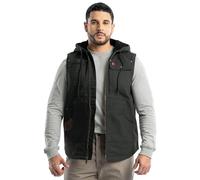 Wrangler Herren Sherpa Lined Vest with Hood Weste, Schwarz, 3XL Groß