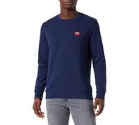 Wrangler Herren Sign Off Crew Navy Sweatshirt