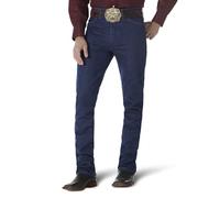 Wrangler Herren Cowboy Cut Slim Fit Jeans, Goldfarbene Schnalle, 33W / 30L