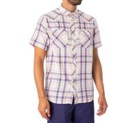 Wrangler Herren Ss Western Shirt Freizeithemd, Weiß, XL