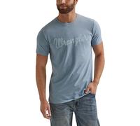 Wrangler Herren-T-Shirt, kurzärmelig, Ashley Blue Heather, L