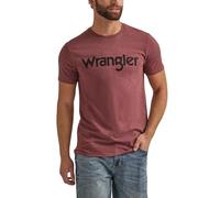 Wrangler Herren-T-Shirt, Western-T-Shirt, Rundhalsausschnitt, kurzärmelig, Burgunderrot Heather, Mittel