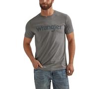 Wrangler Herren-T-Shirt, Western-T-Shirt, Rundhalsausschnitt, kurzärmelig, Graphit meliert, XL