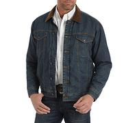 Wrangler Herren Verdeckte Tragedecke, gefütterte Jeansjacke, Indigo, Medium