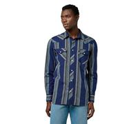 Wrangler Herren Western Indigo Shirt Shirt (1er Pack)