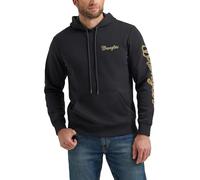Wrangler Herren Western Men's Long Sleeve Hoodie Kapuzenpullover, Schwarz (Jet Black), X-Large