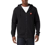Wrangler Herren Zip Thru Sweatshirt, Schwarz, XL