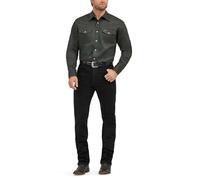 Wrangler Herrenhemd mit Schnappverschluss und langen Ärmeln, Mittel