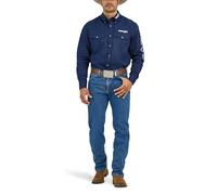 Wrangler Hochwertige Herren-Jeans, Cowboy-Schnitt, Normale Passform, Dark Stone, 30W / 34L