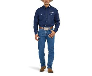 Wrangler Hochwertige Herren-Jeans, Cowboy-Schnitt, Normale Passform, Dark Stone, 34W / 30L