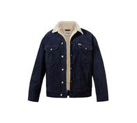 Wrangler Jacke Herren Umlegekragen Cord blau, XXL