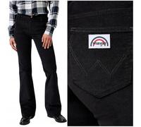 Wrangler Flare Jeans mit High Waist in Hellblau W25 / L32 Slim Fit