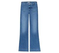 Wrangler Damen Flare Jeans, Raven, 29W / 30L