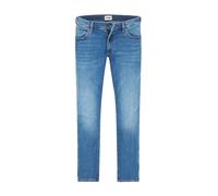 Wrangler Herrenjeans Larston New Favorite – Tapered Slim Fit, blaues Vintage-Denim – W33/L34