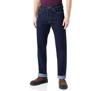 Straight-Jeans WRANGLER, Herren, Gr. 38, Länge 30, rinse, Denim/Jeans, Obermaterial: 86% Baumwolle, 12% Polyester, 2% Elasthan, straight fit lang, Jeans Straight-Jeans, aus elastischer Baumwollmischun