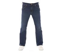 Wrangler Jeans Herren Stretch Bootcut Jacksville Jeanshose Hose Denim Blue w44, Farbe: Classic Blue, Größe: 44W / 32L