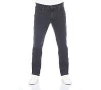 Wrangler Jeans Herren Stretch Regular Straight Fit Greensboro Jeanshose Denim Black w34, Farbe: Black Out, Größe: 34W / 36L