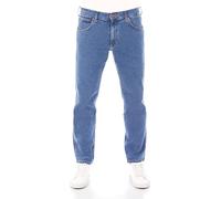 WRANGLER Jeans Herren Stretch Regular Straight Fit Greensboro Jeanshose Denim Blue w34, Farbe: Blue Tomorrow, Größe: 34W / 30L