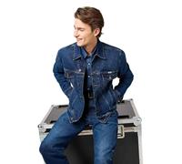 Wrangler Jeansjacke Classic in blauer Meadow Haze M Regular Fit