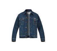 Wrangler Jeansjacke Herren Umlegekragen Baumwoll-Stretch blau, M