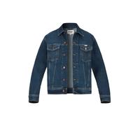 Wrangler Jeansjacke Herren Umlegekragen Baumwoll-Stretch blau, S