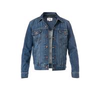 Wrangler Jeansjacke Herren Umlegekragen Baumwolle blau, XL