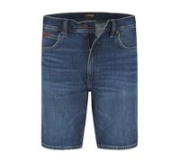Jeansshorts WRANGLER "Texas", Damen, Gr. 33, N-Gr, stormforge_blau, Denim/Jeans, Obermaterial: 99% Baumwolle, 1% Elasthan, Basic, Jeans Jeansshorts (37874935-33) stormforge_blau