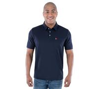 Wrangler Kurzärmeliges Herren-Poloshirt mit Taschen, Marineblau, XL