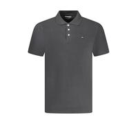 WRANGLER Kurzarm Poloshirt Schwarz mit 3 Knöpfen und Logo - Größe: M