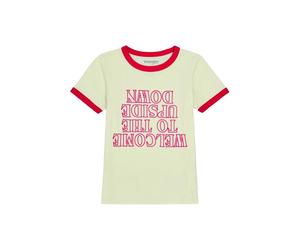 WRANGLER Kurzarm T-Shirt the upside down tee marshmallow 112378558 - STRANGER THINGS L
